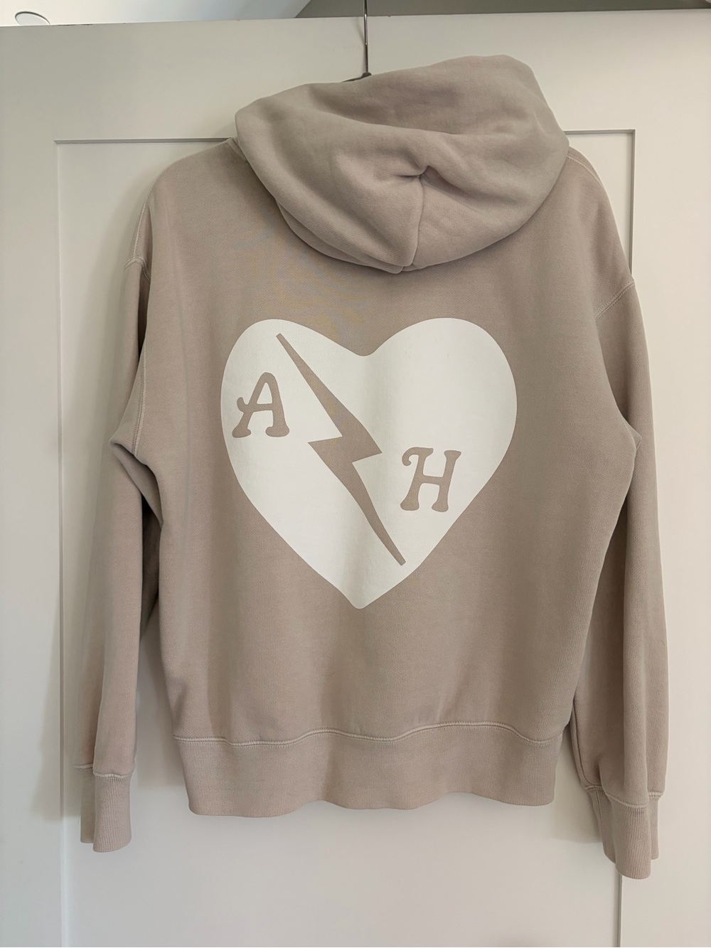 Ascot & Hart AH Heart Lightning Hoodie Taupe